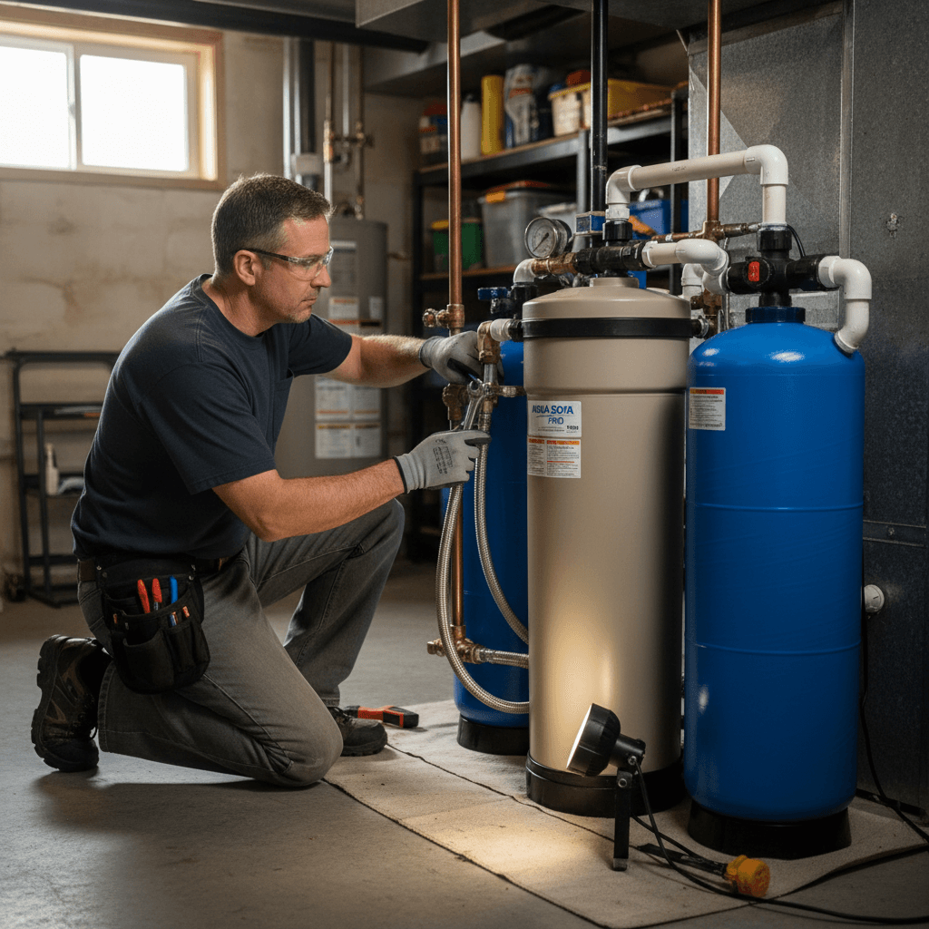 Water softener system assessment